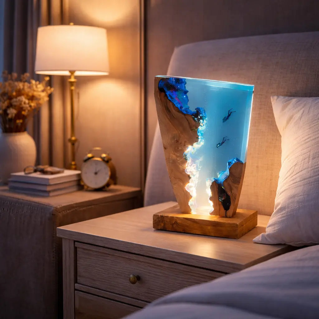 Ocean Resine Lamp