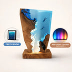 Ocean Resine Lamp