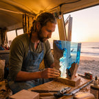 Ocean Resine Lamp